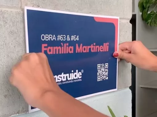 Entrega das casas da Família Araújo e Martinelli